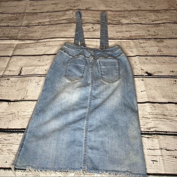 DownEast Denim Skirt with Suspenders Size S - Picture 5 of 11